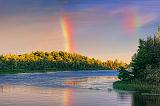 Rideau River Rainbow At Sunset_01342